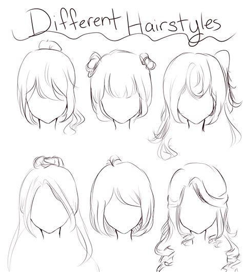 Different Types Of Hairstyles Evelynz0305 Drawing Hair Tutorial Hair