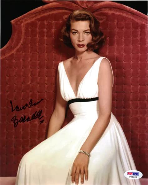 Lauren Bacall Sexy Vintage Actress Signed 8x10 Photo 3 Psadna Coa