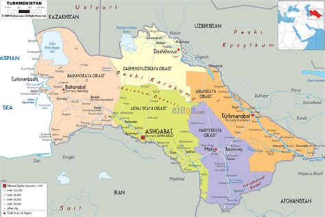 Türkmenistan Siyasi ve Coğrafi Yapı Daimi Tarafsızlık Stratejik Ortak