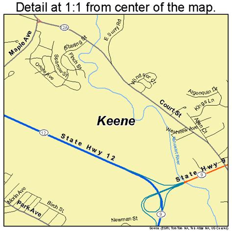 Keene New Hampshire Street Map 3339300