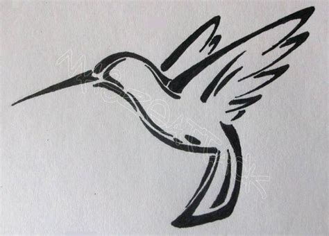 Simple Hummingbird Sketch At Explore Collection Of