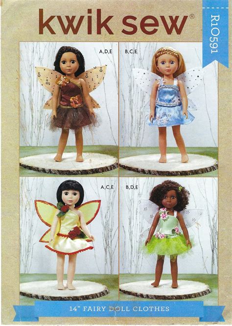 14 Fairy Doll Clothes Sewing Pattern By Kwik Sew K4280 Etsy