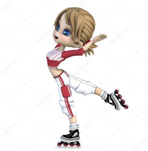 Cool Girl On Roller Blades — Stock Photo © Ancello 5064326