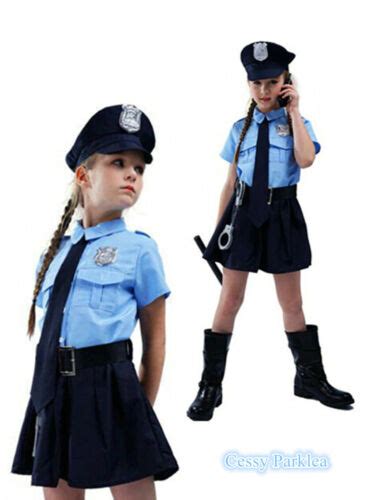 U B2 1 Police Chief Girls Kids Cops Uniform Book Week Fancy Dress Up