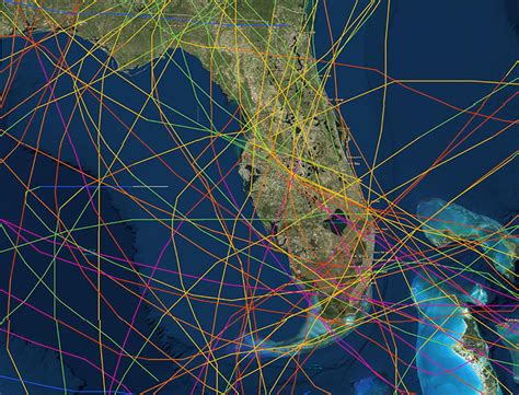 Florida Hurricane Track History Map Hetythunder