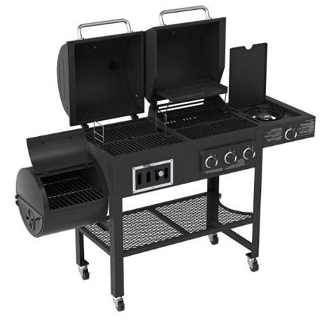 Smoke Hollow 3500 4 In 1 Combination 3 Burner Gas Grill