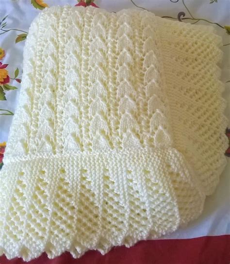 Stunning New Hand Knitted Baby Shawlblanket 38 X 38 Ins Pa Baby