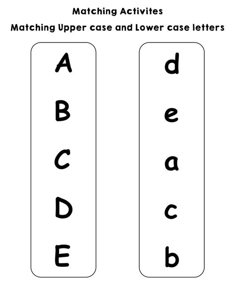 Alphabet Matching Worksheets 10 Free Pdf Printables Printablee