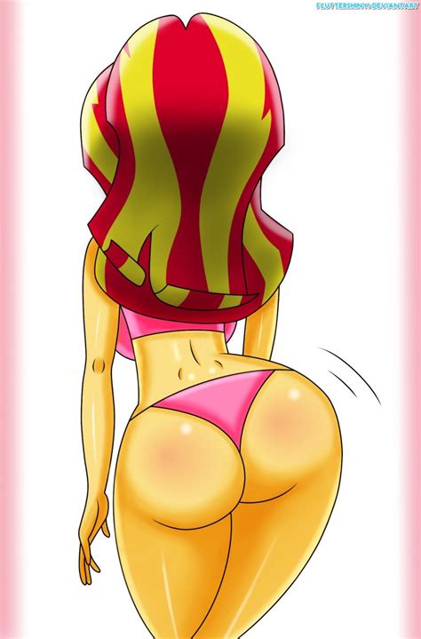Rule 34 1girls Back View Equestria Girls Female Only Fluttershiny
