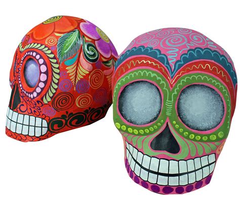 Paper Mache Skulls Day Of The Dead Skull Paper Mache Day Of The Dead