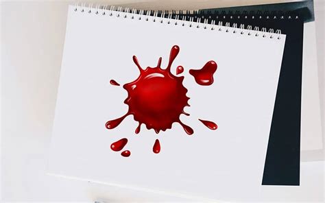How To Draw Blood Create A Realistic Blood Drawing