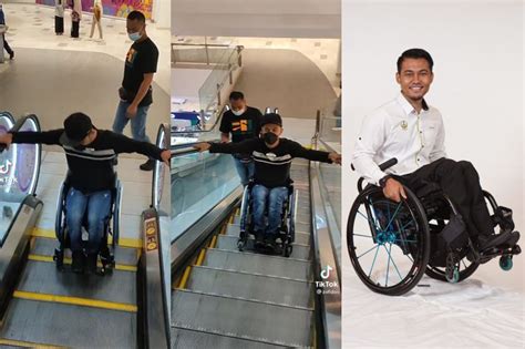 Naik Eskalator Guna Wheelchair Pemuda Ini Dedah Pernah Ajar Orang