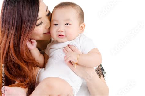 Asian Mother And Baby Stock Photo Adobe Stock