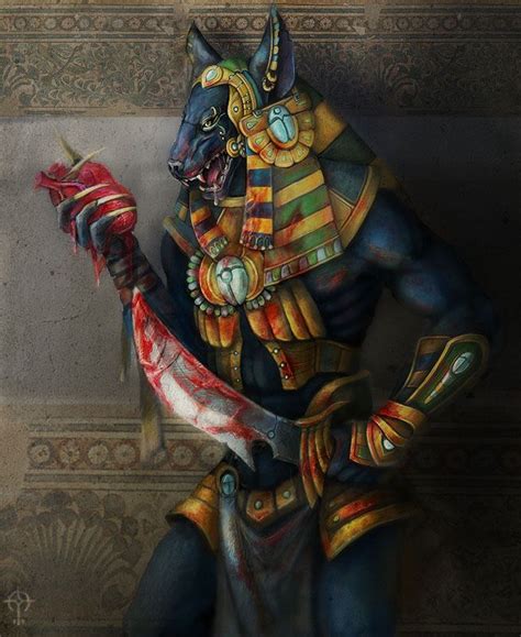 Heart Eater By Firstkeeper Egyptian Gods Anubis Mythical Creatures Art