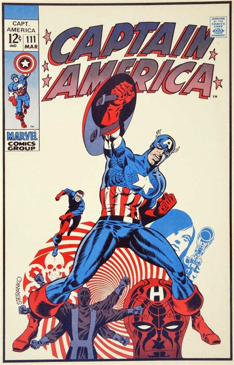 Capns Comics Captain America 111 Cover By Jim Steranko Marvel