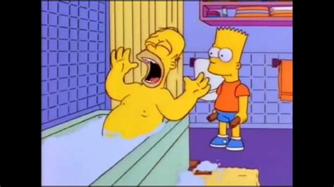 Bart Hits Homer With A Chair But The Scream Is From Run Away From Tinpo