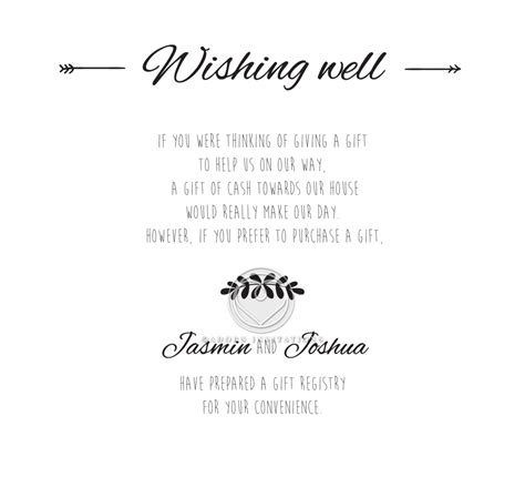 Wedding Wishing Well Cards / Wishing Well Card Wedding Wishing Well Wishing Well Etsy Wishing 
