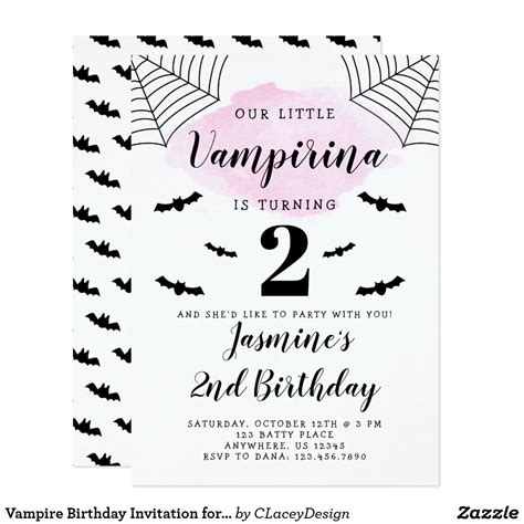 Vampire Birthday Invitations Free Printable