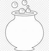 Cauldron Witchcraft Coloring sketch template