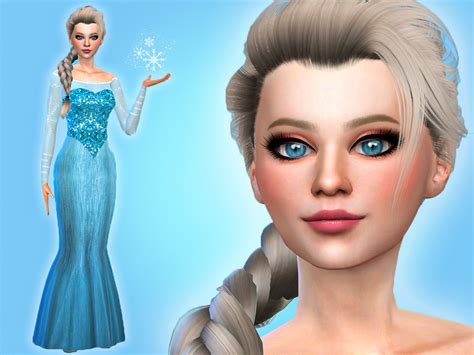 The Sims 4 Create A Sim Elsa Frozen Inspired Youtube