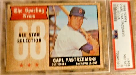 1968 Topps Carl Yastrzemski Psa 8 Baseball Card 369 Priced To Sell Df Ebay