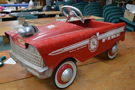 Vintage Murray Childs Pedal Car City Fire Chief With Original