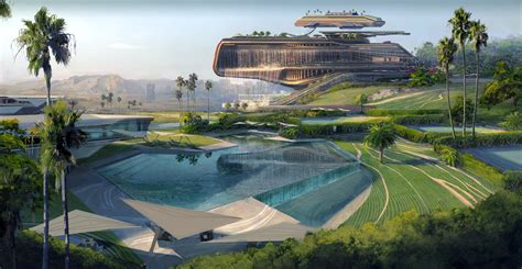 Wallpaper Cyberpunk 2077 Cd Projekt Red Concept Art City Building