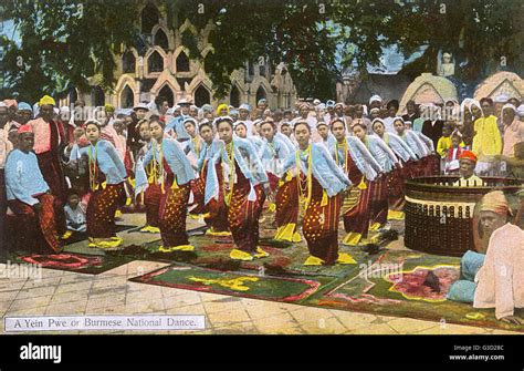 Myanmar Performing Yein Pwe Dance And Music Stock Photo Alamy