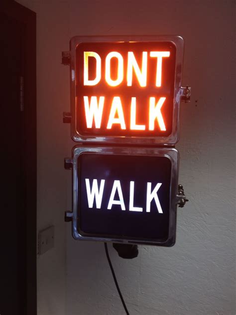 Pin By Andre Chalmers On Walk Dont Walk Sign Vintage Lighting