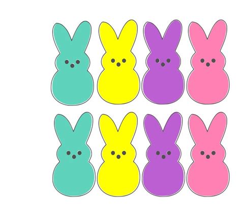 Easter Peeps Digital Download * Cricut Silhouette Download * DXF SVG