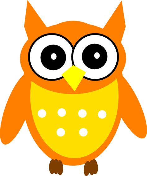 Orange Owl Clip Art At Vector Clip Art Online Royalty Free