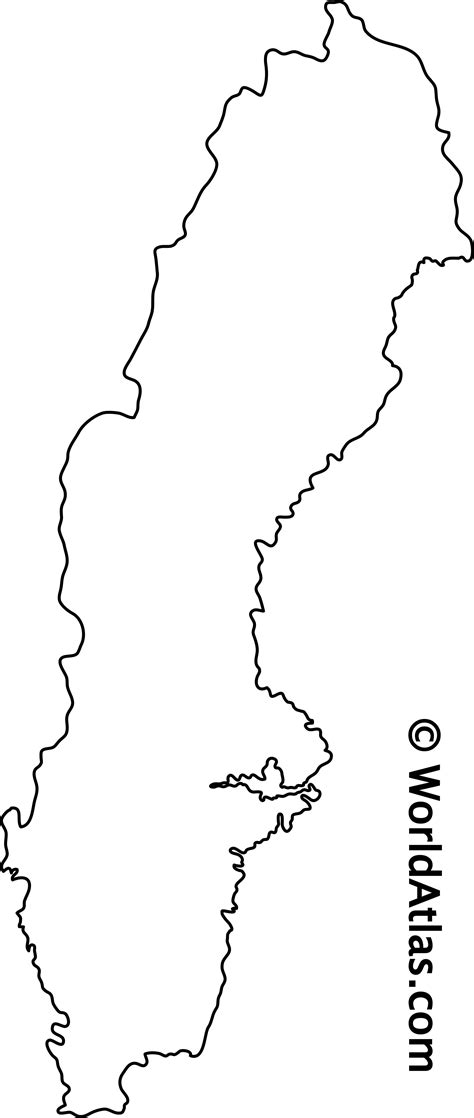 Sweden Outline Map