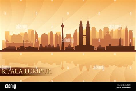 Kuala Lumpur City Skyline Stock Vector Image And Art Alamy