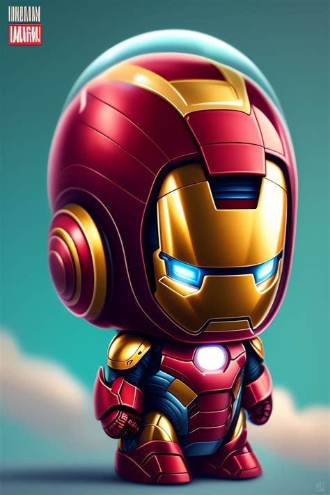 Lexica Cute And Adorable Cartoon Iron Man Baby Fantasy Dreamlike