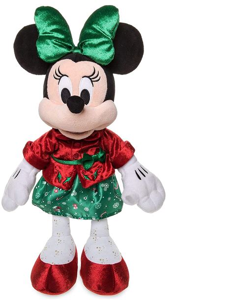 Disney Store Minnie Mouse Holiday Cheer Peluche Mediano 43cm Edición De Navidad Año 2019