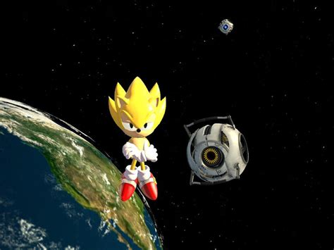 Classic Super Sonic In Space By Jjsonicblast86 On Deviantart