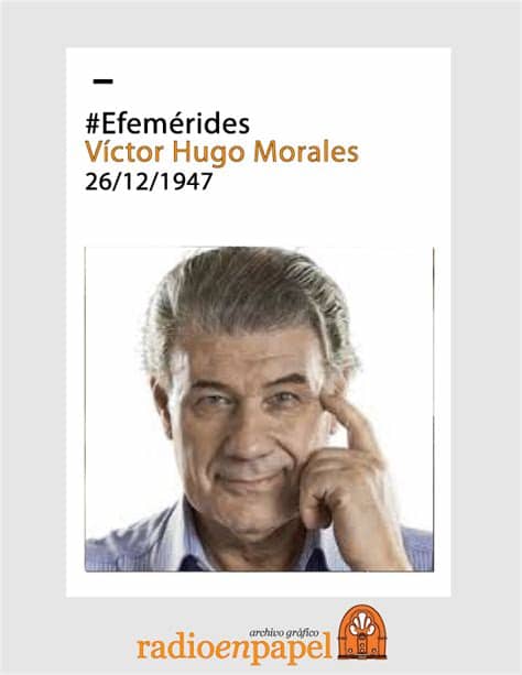 En el inicio de su programa de ayer. #EFEMERIDES | Víctor Hugo Morales | Radio en Papel ...