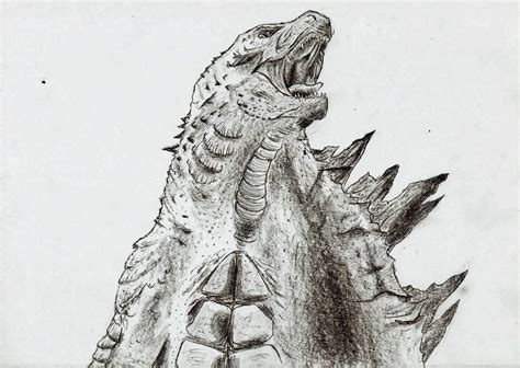 Godzilla Drawing How To Draw King Ghidorah Godzilla King Of The