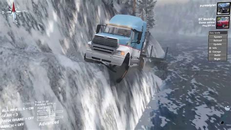 Hugh and rick face an impossible task on the. ice road trucker map on spin tires - YouTube