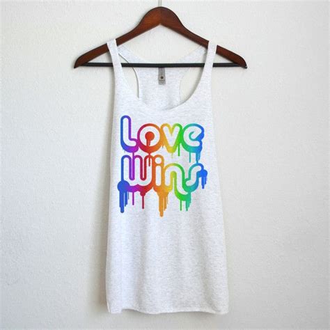 Love Wins Lgbt Pride Tank Top Gay Pride Shirt Liked On Polyvore