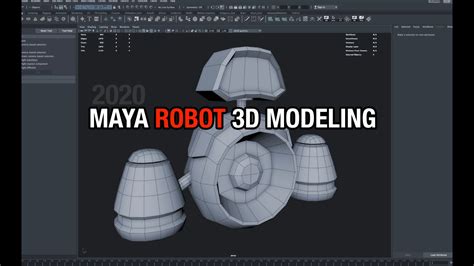 Robot Part1 Maya 3d Modeling Tutorial Youtube