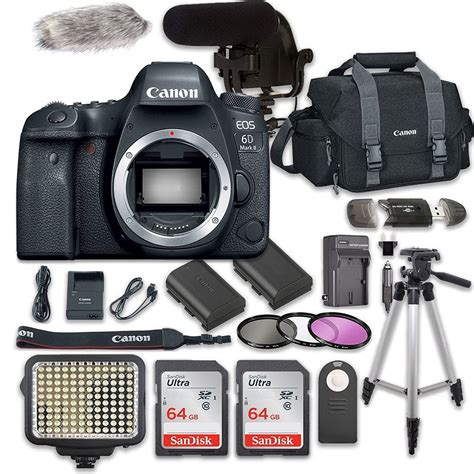 Canon Eos 6d Mark Ii Digital Slr Camera Bundle Body Only Video