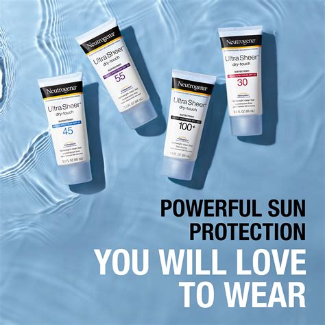 Neutrogena Ultra Sheer Dry Touch Water Resistant And Non Greasy