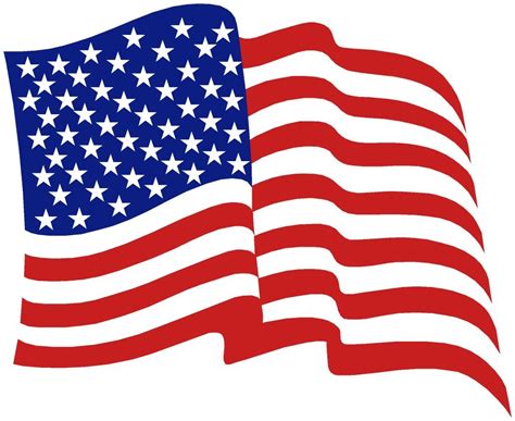American Flag Waving Clipart Wikiclipart