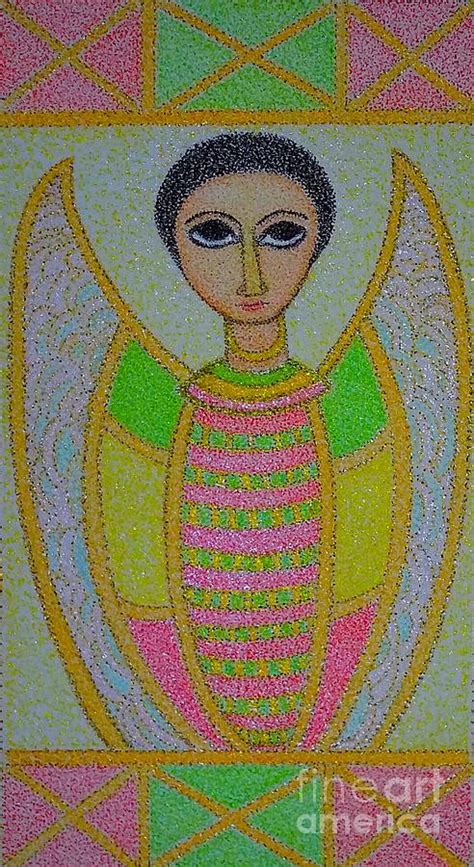 Ethiopian Orthodox Angel Painting By Assumpta Tafari Tafrow Neo