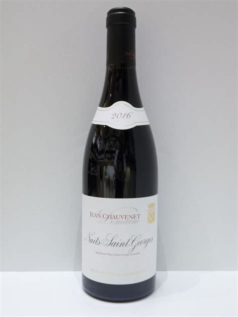 Vin De Bourgognenuits Saint Georges 2021 Domaine Jean Chauvenet 75 Cl