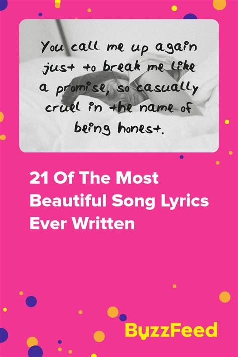 26 Of The Most Heartbreaking Song Lyrics Ever Written Love Song