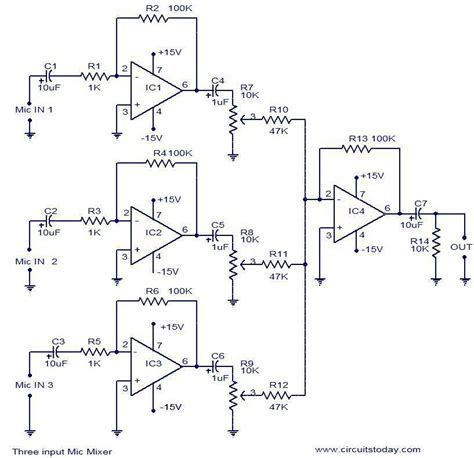 Audio Mixer Schematic Diagram Wiring Diagram