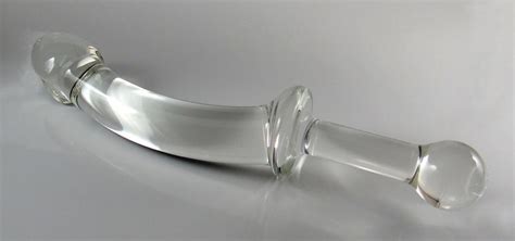 Medium Glass Smooth Dildo With Handle Sex Toy Etsy