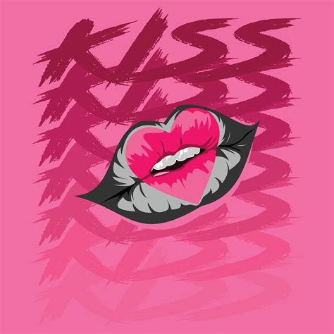 Illustration Lips Love And Kiss 7638329 Vector Art At Vecteezy